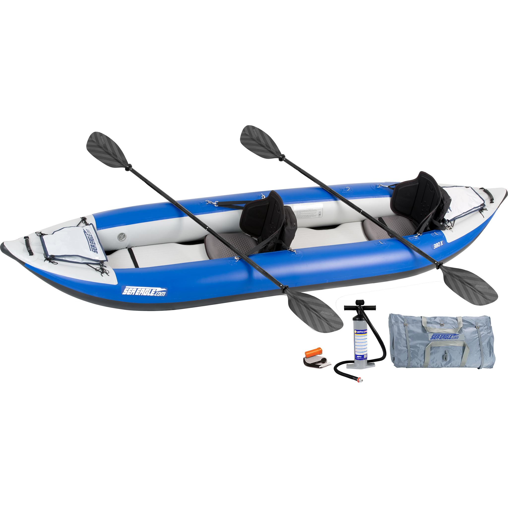 Sea Eagle 420x Explorer Inflatable Kayak Pro Carbon Kayak Package – Red ...